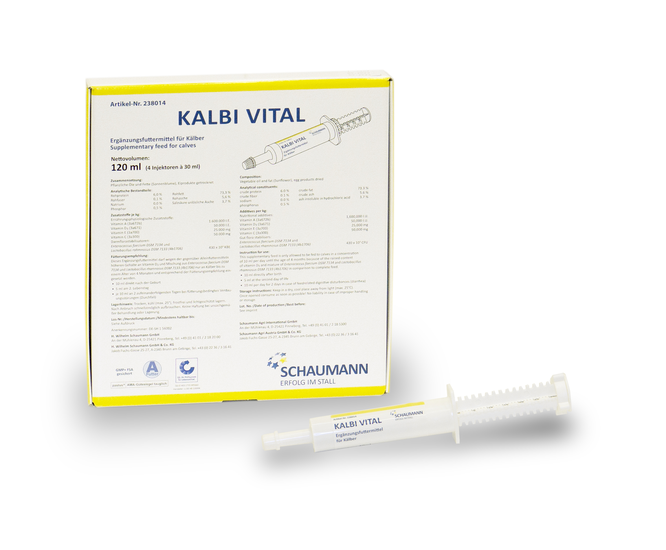 Boîte de produit Kalbi Vital